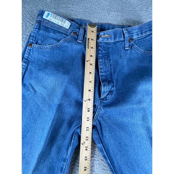 Vintage Wrangler Jeans Mens 36x30 Blue 13MWZ Denim Cowboy Boot Cut Fit Stonewash - Picture 4 of 8